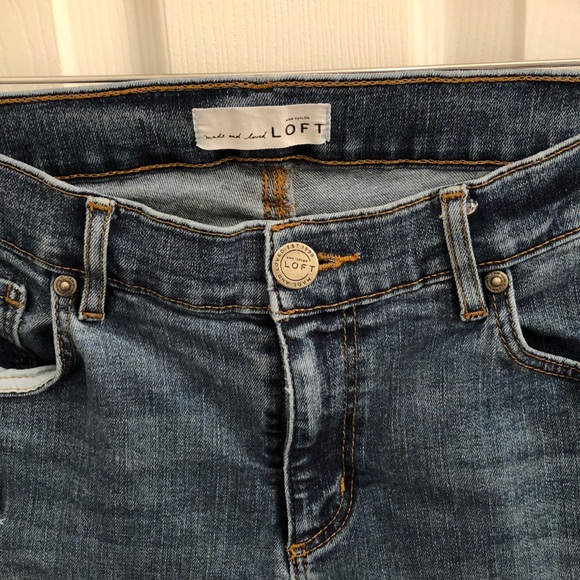 LOFT Modern Skinny Distressed Jeans - Picture 2 of 5